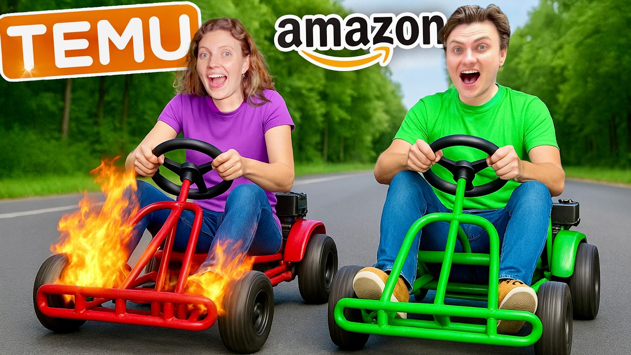 Amazon VS Temu Go Karts Challenge!