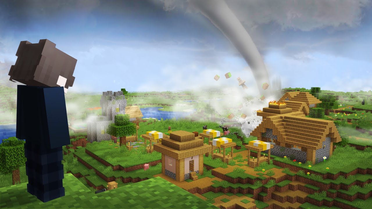 Realistic Tornado Vs Minecraft Village