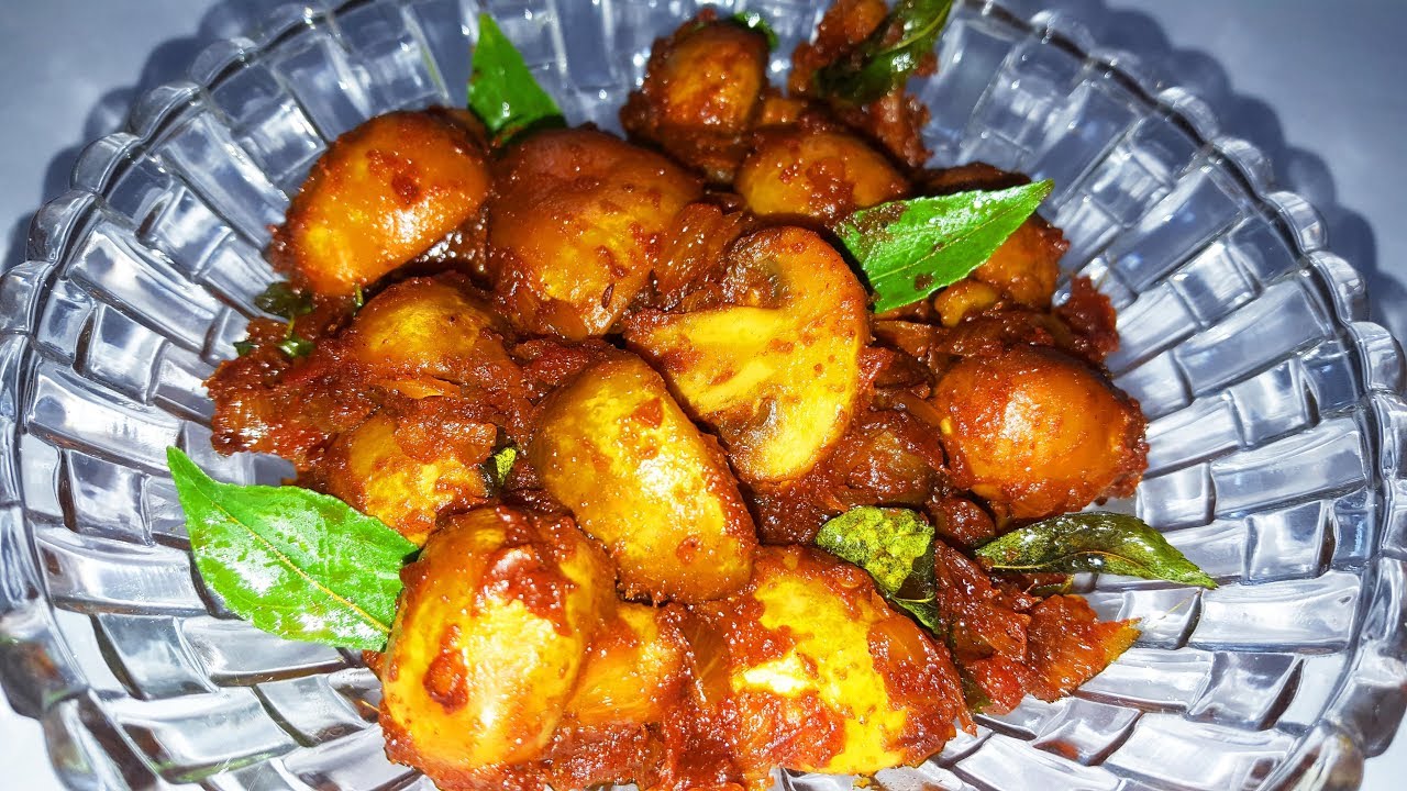 காளான் மசாலா செய்வது எப்படி   | mushroom masala in tamil | pink square tamil