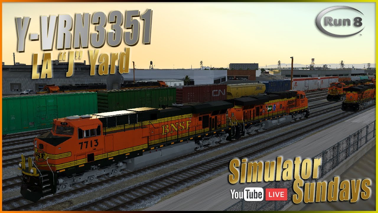Run 8 Live | Y-VRN3351 | LAJ Yard