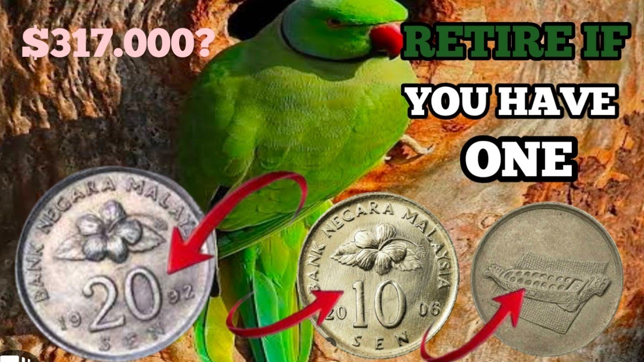 Rare Malaysia Coins Collection &ndash; 20 Sen 1992 & 10 Sen 1996, 2006