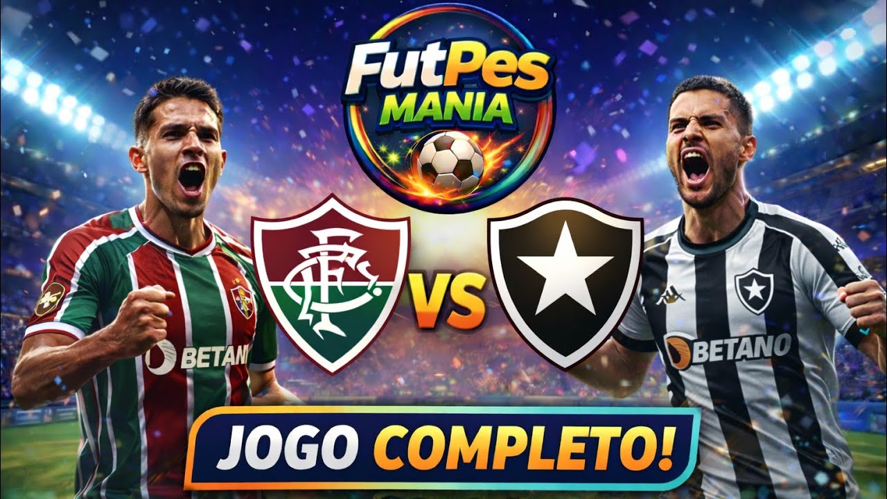 FUTPES MANIA | Fluminense x Botafogo | Jogo Completo | PES 2021