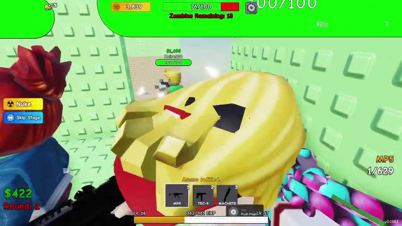 Zombie tower game