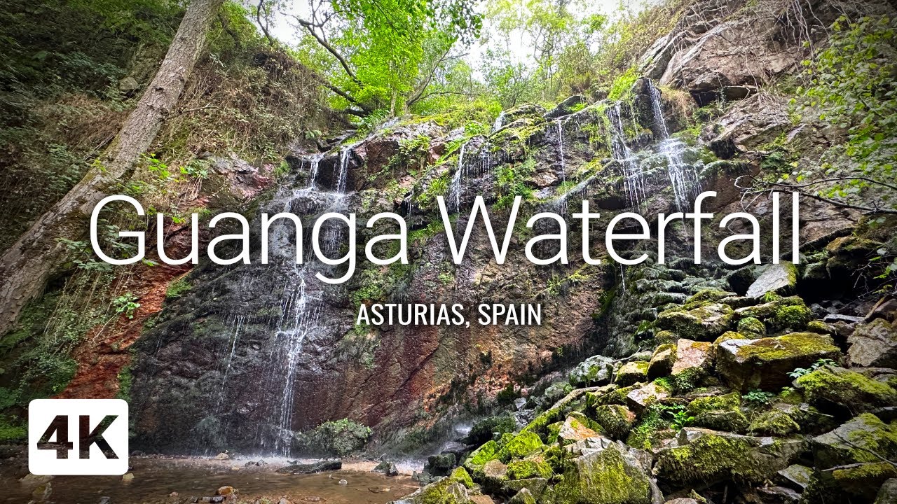 Cascada de Guanga | Beautiful hiking route to Guanga Waterfall | Travel to Spain [4K]
