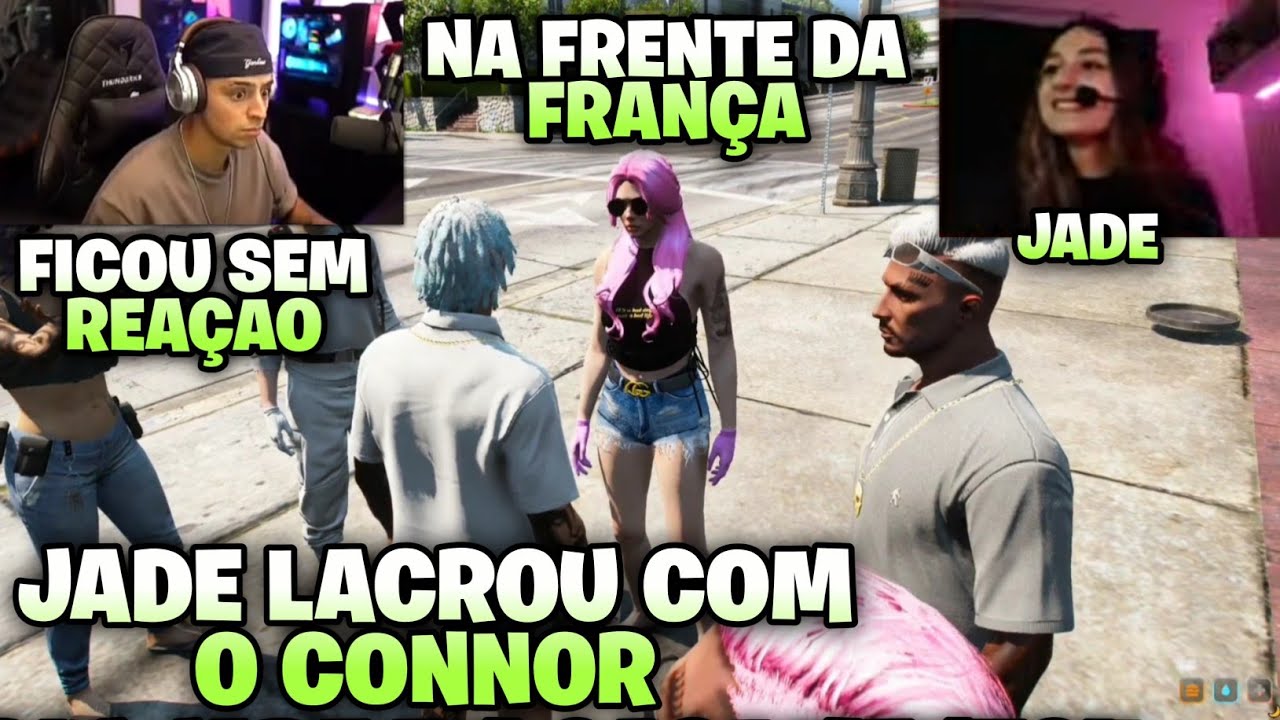 JADE LACROU COM O CONNOR NA FRENTE DA FRANÇA!! FRANÇA GOSTOU DELA!! CONNOR COM CIÚMES DA JADE!?