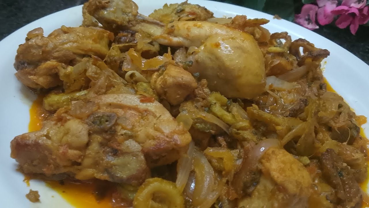 Chicken karela with no bitterness 😋