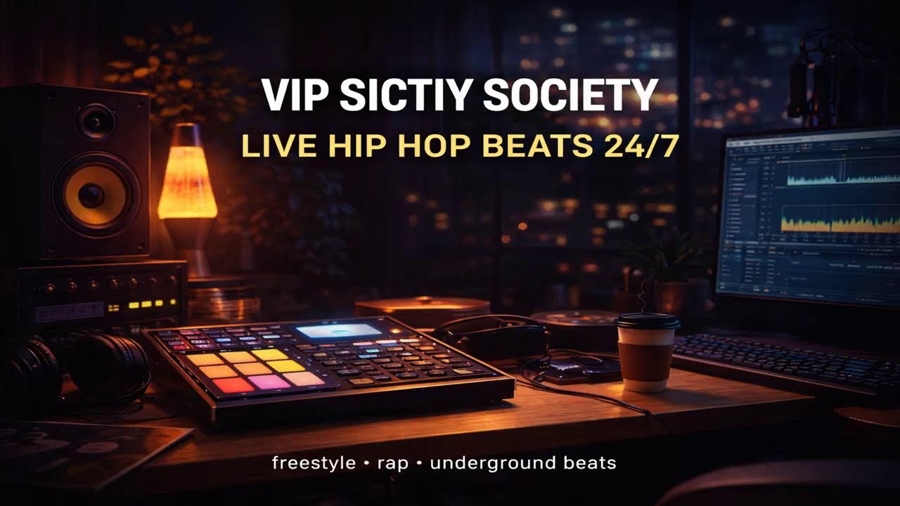 🔴 Live Hip Hop Beats – Rap & Trap Instrumentals for Freestyle & Writing