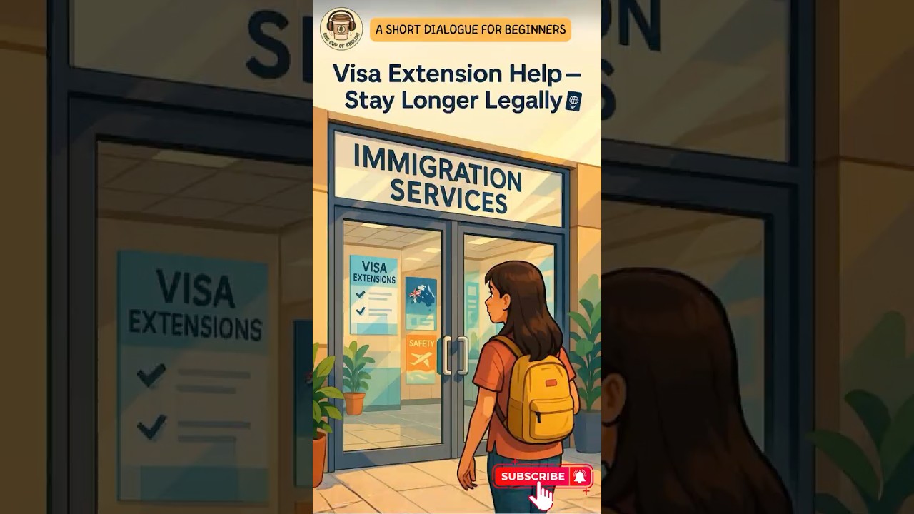 🛂 Visa Extension in English &ndash; How to Stay Longer Legally | Immigration Office Dialogue 🇦🇺