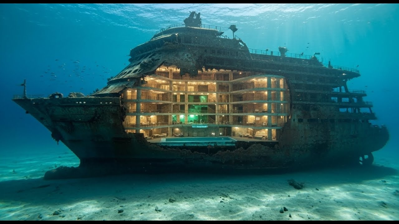 Underwater Luxury Build (ASMR) | Shipwreck to 5-Star Hotel & Pool