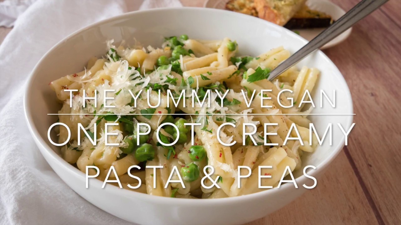 One Pot Creamy Pasta & Peas