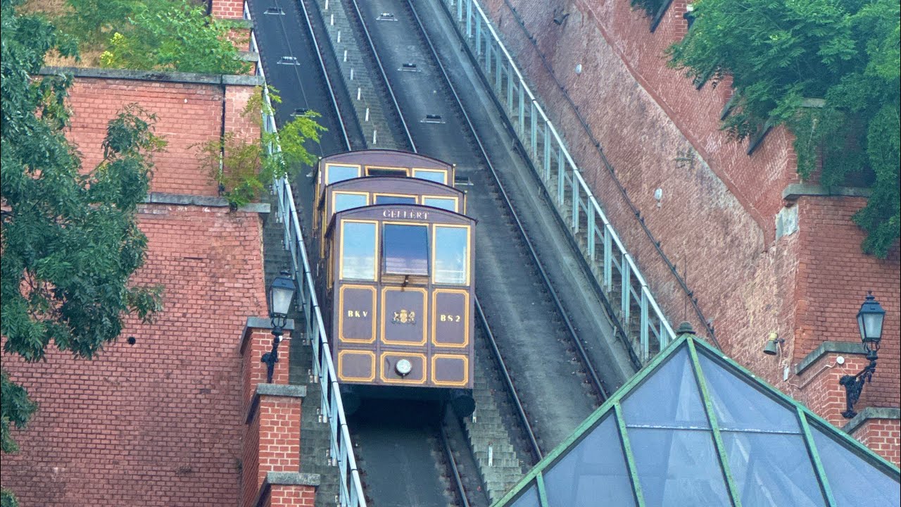 EPIC! 1870 (Rebuilt: 1986 BKV) Funiculars @ Buda Castle Funiculars, Budapest, Hungary