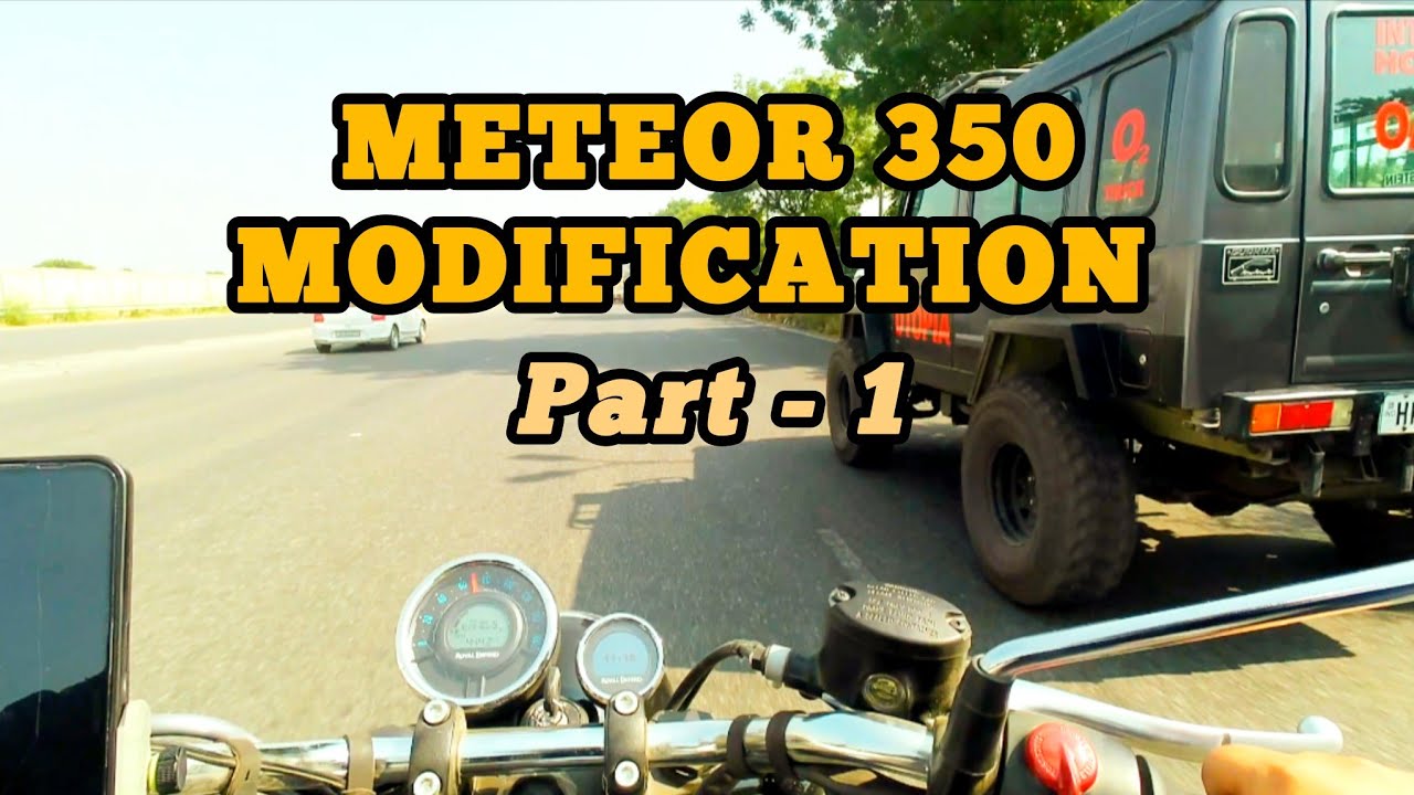 Modifying my royal enfield meteor 350 | Subscribe @BeyondTheJobLife 
