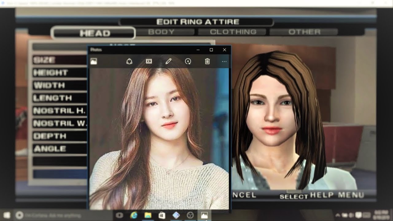WWE SVR PS2 2011 (HD) - How I paint Momoland Nancy - created diva