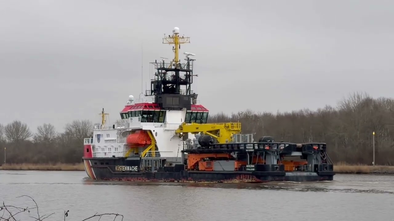 EMS LYRA-ARKONA-SOUTH ENABLER im Nord-Ostsee-Kanal | Kiel canal#ship #schiffe #germany 
