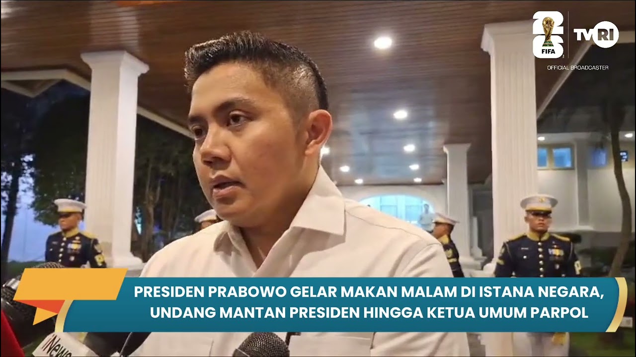 Prabowo Gelar Makan Malam di Istana Negara, Undang Mantan Presiden hingga Ketua Umum Parpol