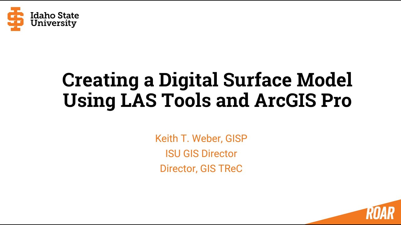 TECH Talk: Using LAS Tools for Lidar processing and DSM development
