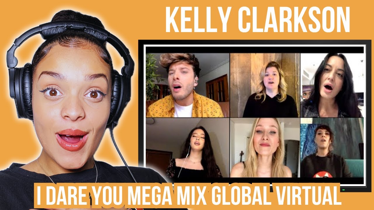 FIRST TIME HEARING Kelly Clarkson - I Dare You Mega Mix Global Virtual REACTION | Rere Reacts