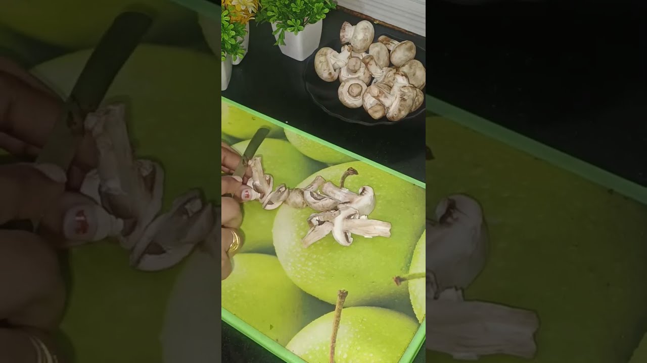 Matar Mushroom ki sookhi sabji । #matarmushroom #mushroom