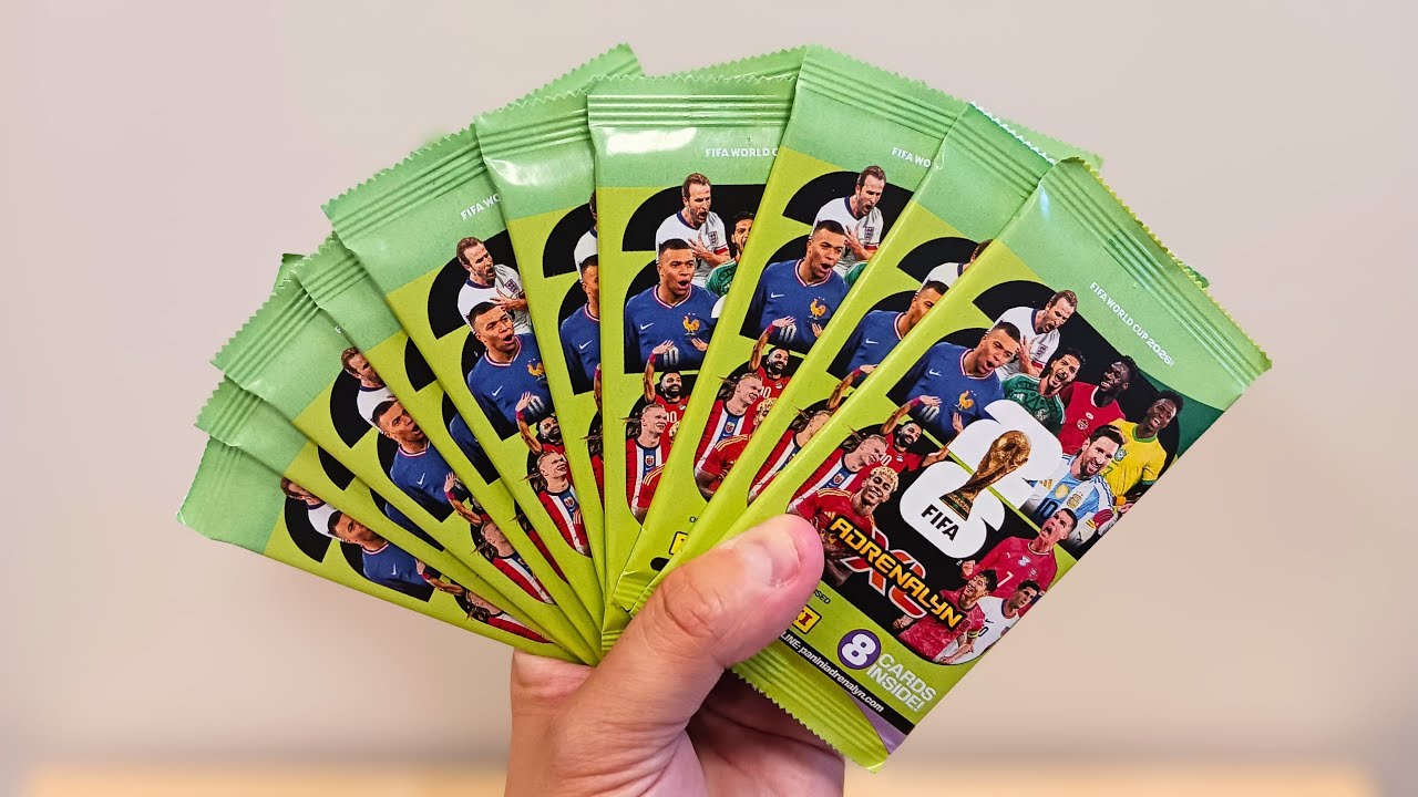 PANINI FIFA WORLD CUP 2026 : Opening 10 Adrenalyn XL Trading Card Packs (Messi, Bellingham & Mbappe)
