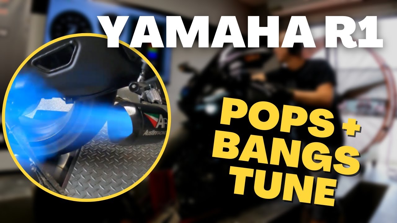 2021 Yamaha R1 Gets Ultimate Pops and Bangs / Burble Tune | Moore Mafia ECU Flash