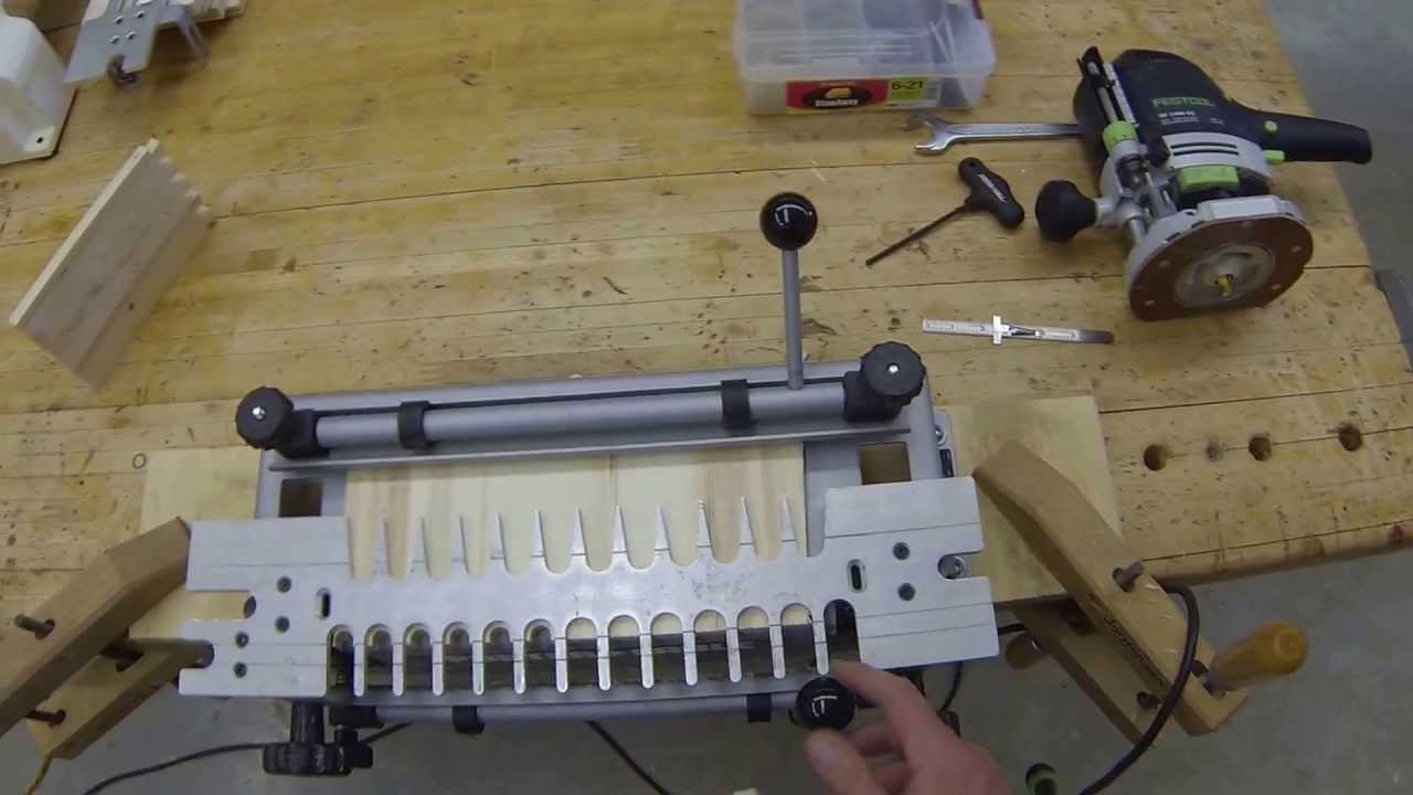 Finger Joinery- PorterCable Jig, Festool Router