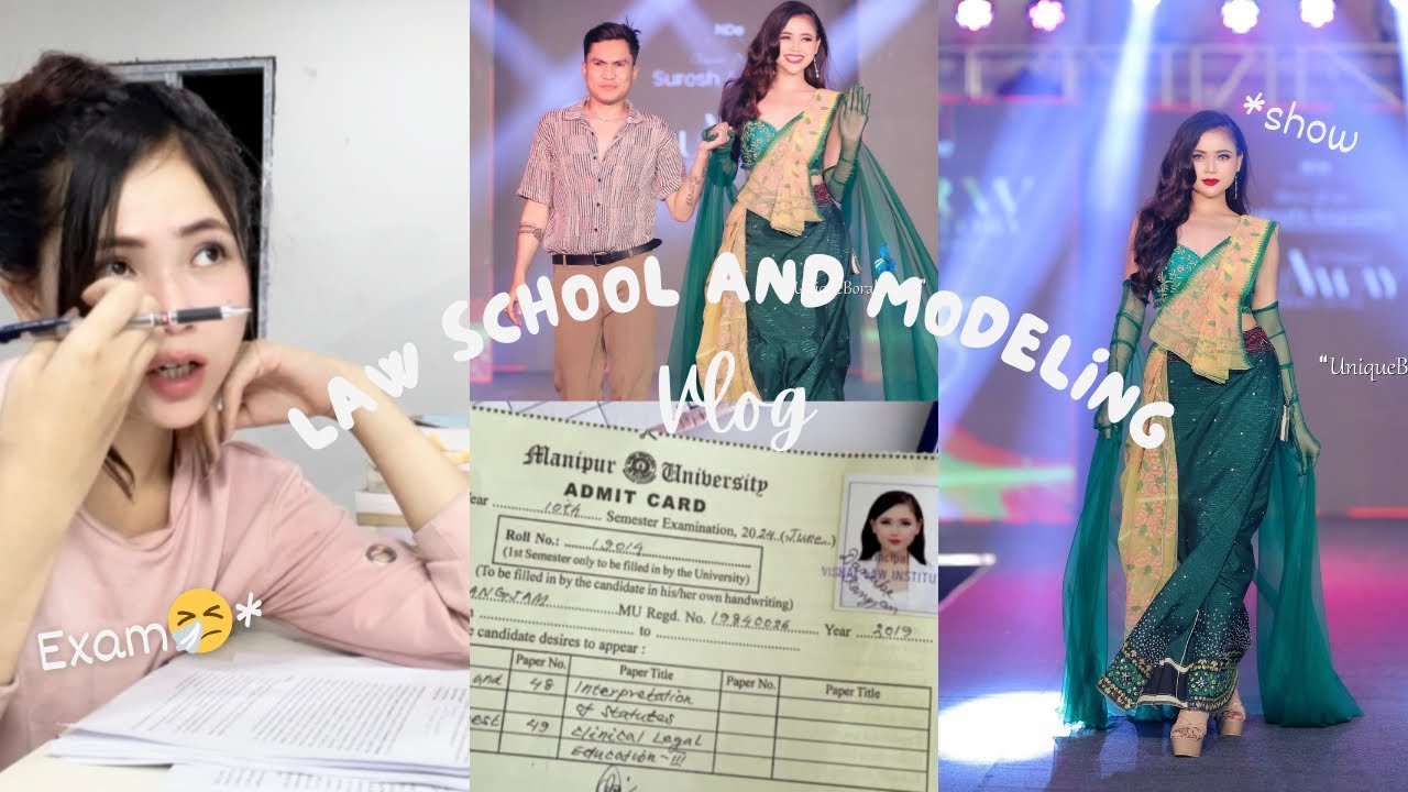 Balancing Law School and modeling🙃|Khitang di wai🥲| Exam+Photoshoot+Runway ( for Suresh Arubam)