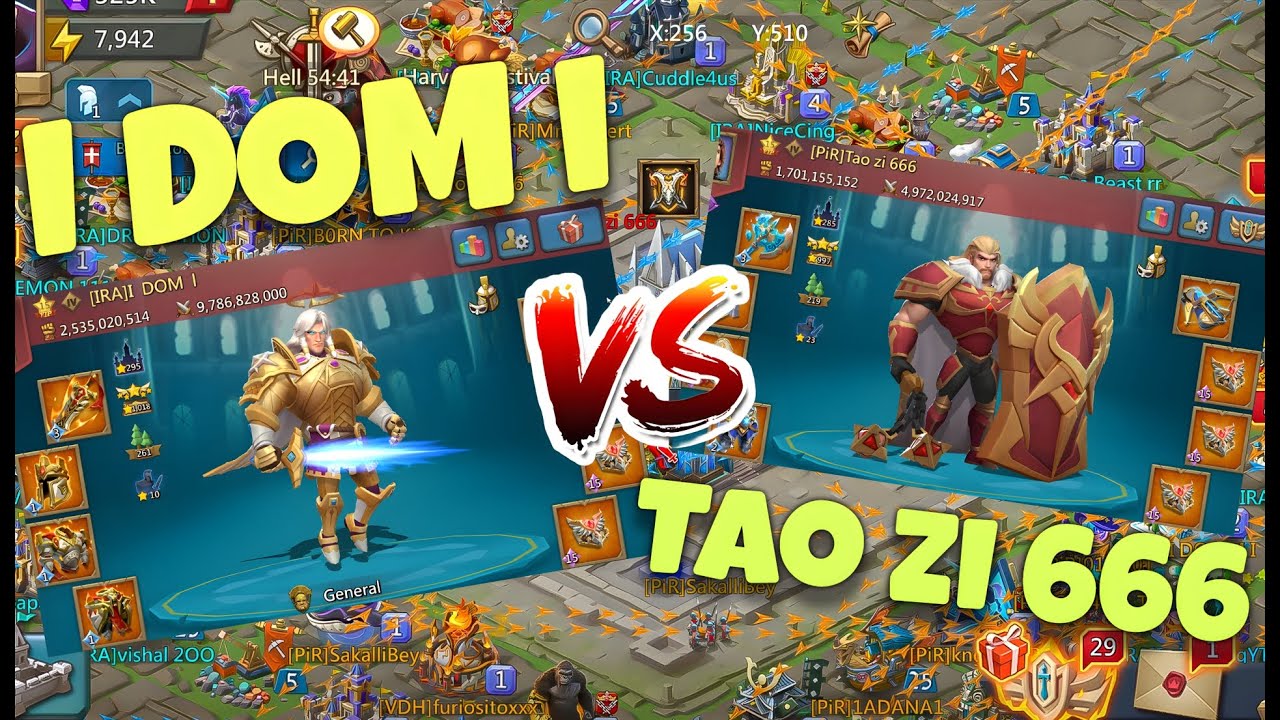 Lords Mobile - Insane WoW at K1048! Clash of Emperors. is DOM the strongest account?