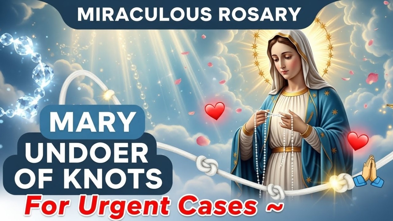 MIRACULOUS ROSARY 💗 to VIRGIN MARY Undoer of Knots 🙏 for DIFFICULT or URGENT Cases