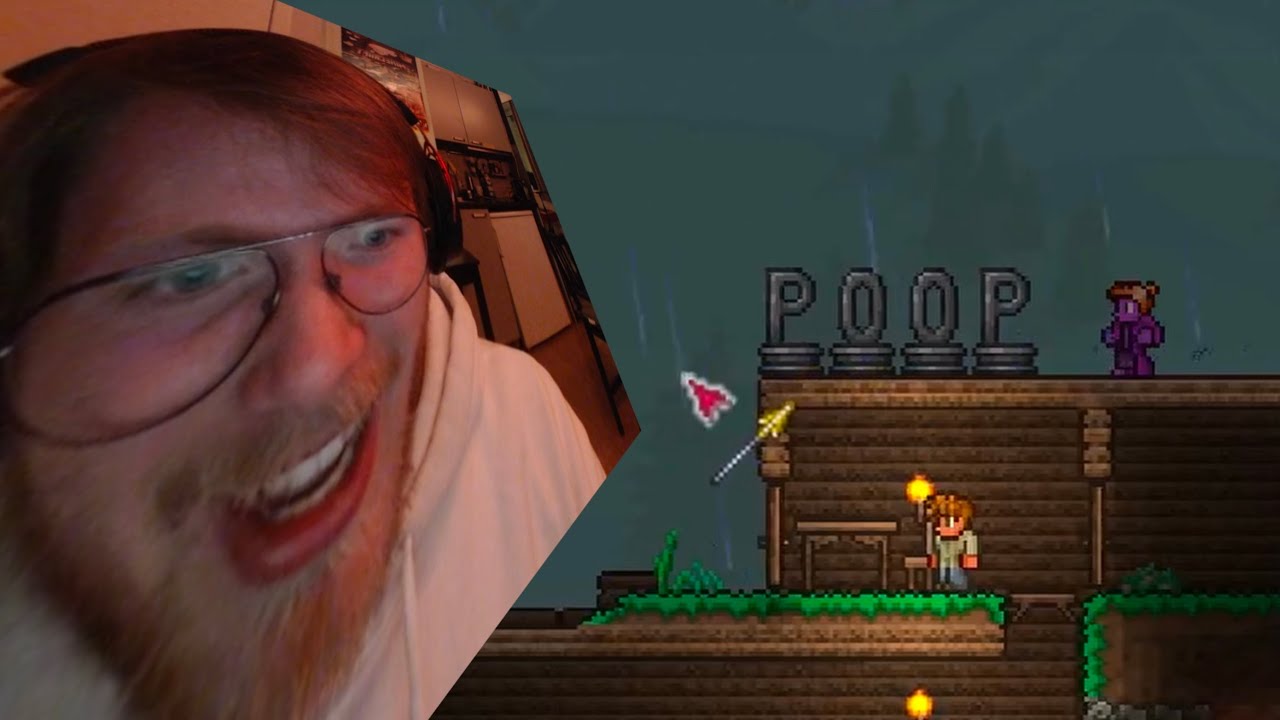 Literally died and lost all my stuff (Terraria Part 2)