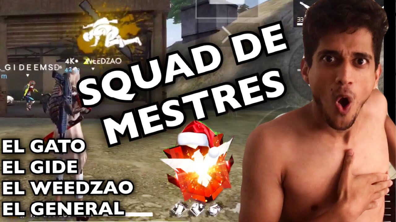 O SQUAD MAIS APELÃO DO FREE FIRE! RANQUE FUL HARD ATAQUE! EL GATO