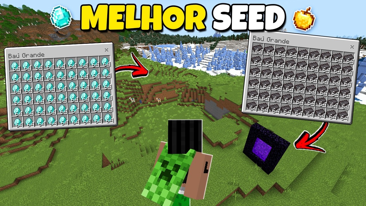 Seed dos Deuses para Minecraft Bedrock 1.21/26+!