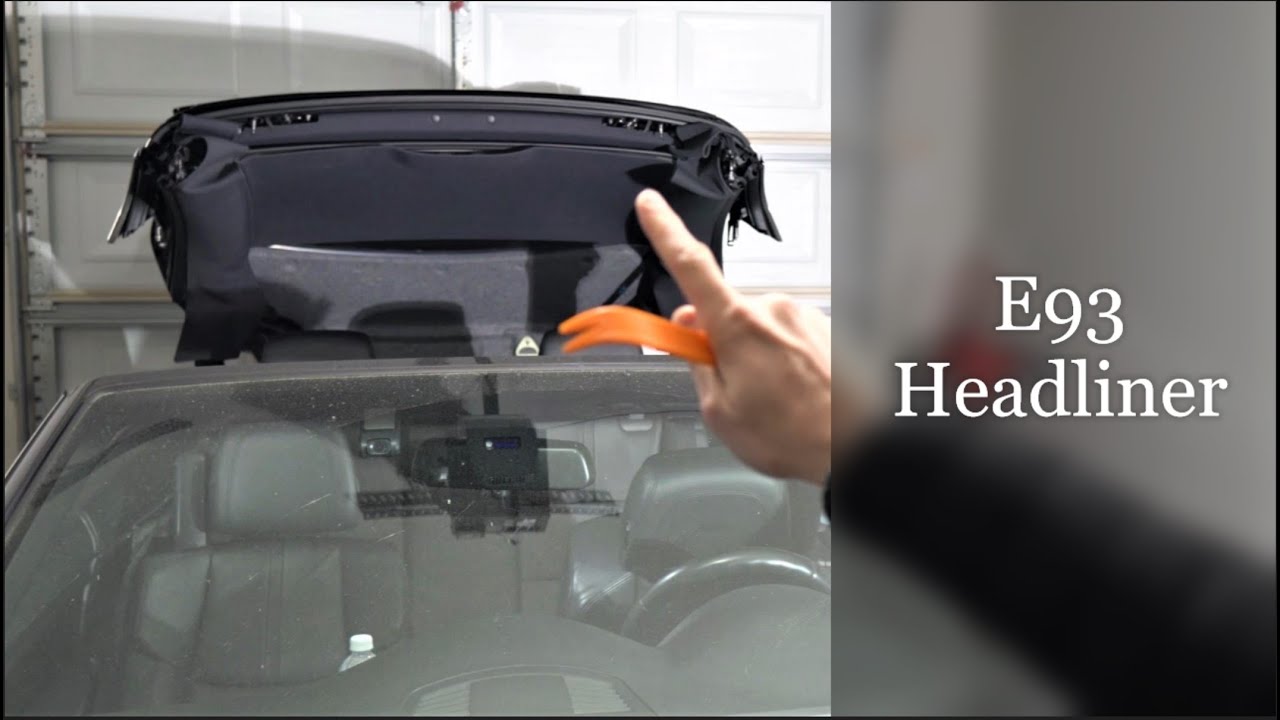 Снятие обшивки потолка BMW E93. Самодельная погремушка на крыше кабриолета Hardtop.