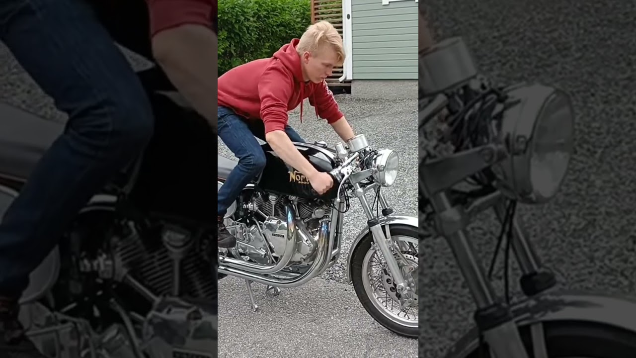 Moto Kick Start Norvin Norton +Vincent