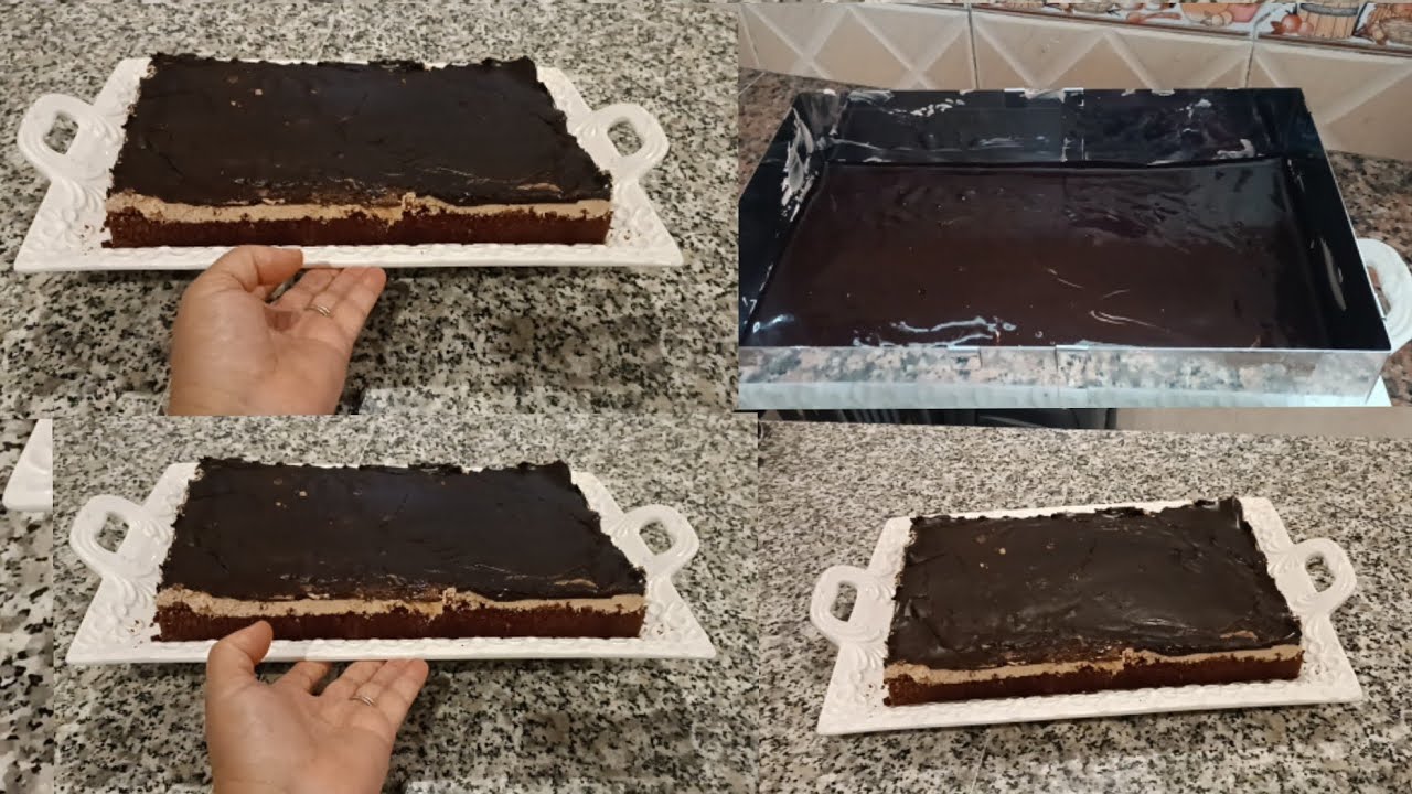 كيكةطبقات بالشوكولا والكريمه بالمذاق رهيب وخطير كيكه سهله وسريعه تحضير تستحق تجربه