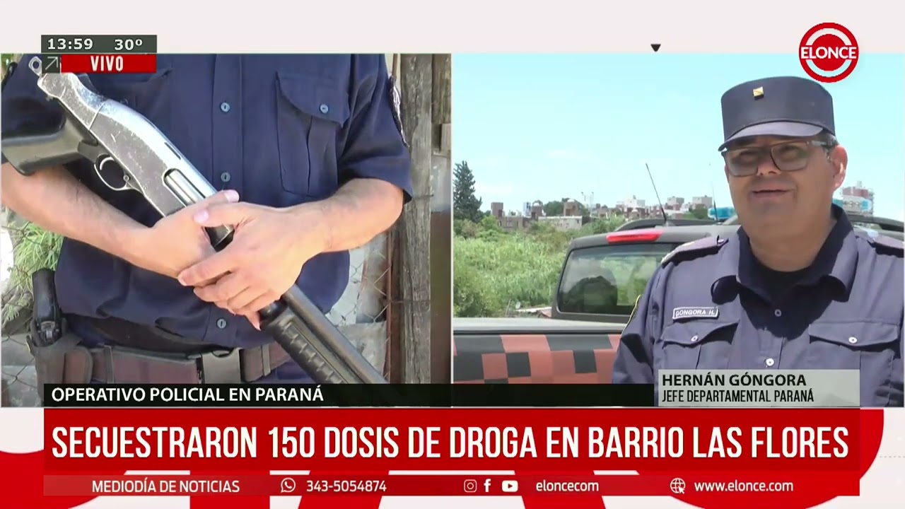 Secuestraron 150 dosis de droga en barrio Las Flores - Elonce