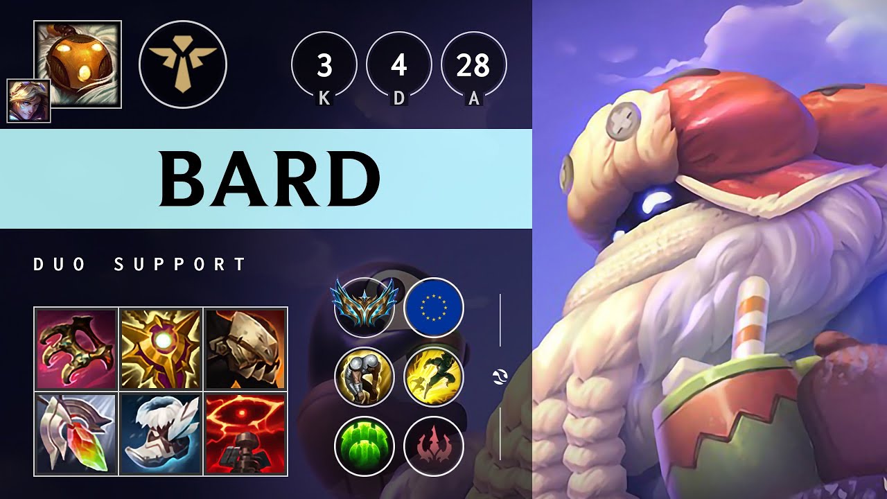 Bard Support vs Poppy: ULTRA VISION - EUW Challenger Patch 14.23