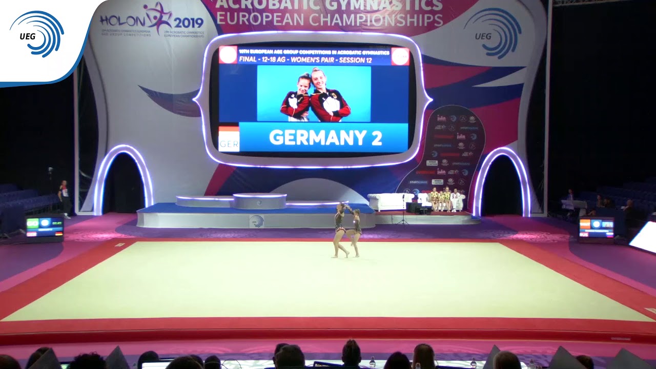 Lena BEDNARZ & Selima WARDIN (GER) - 2019 European Age Group, 12 - 18 women's pair final