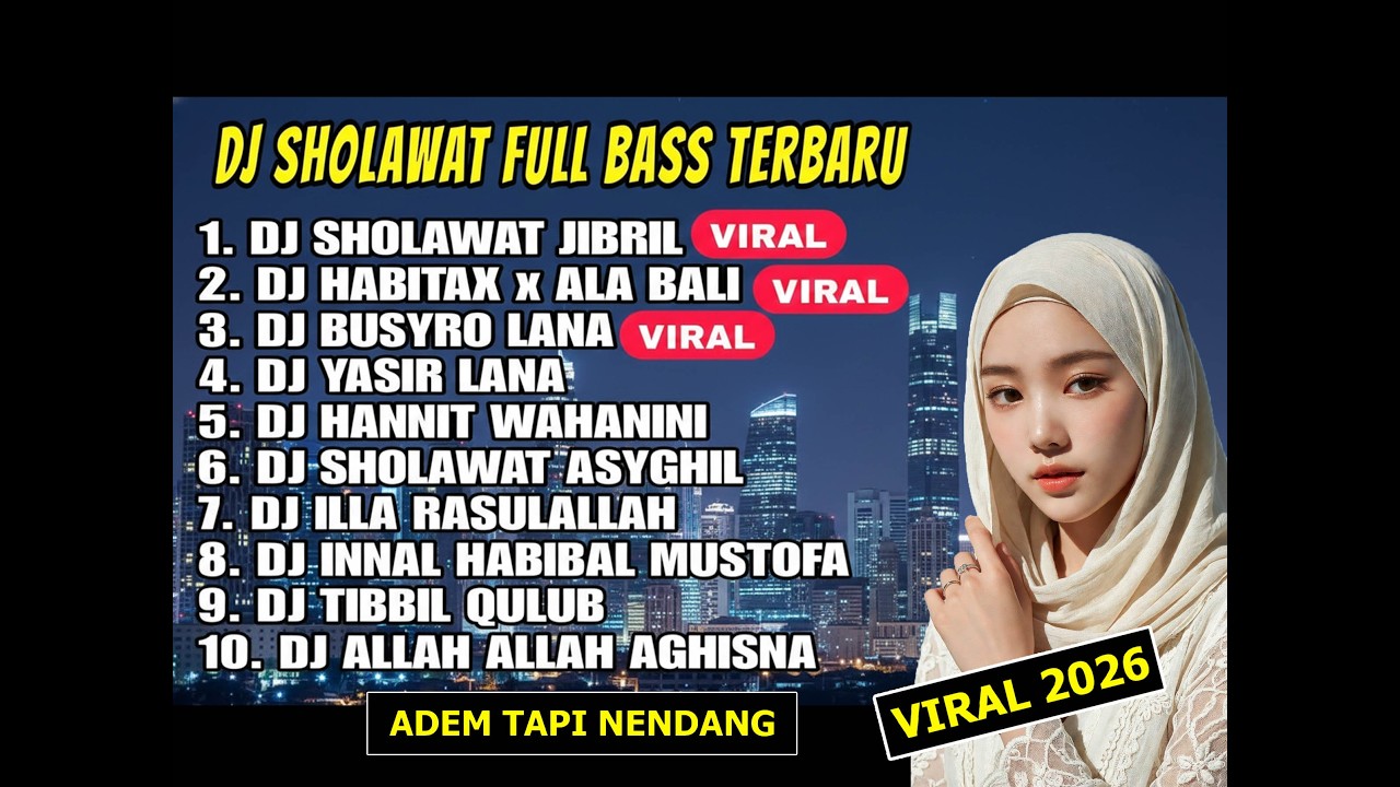 DJ SHOLAWAT JIBRIL PENARIK REZEKI 2026 FULL BASS 🔥 | Busyro Lana x Hannit Wahanini