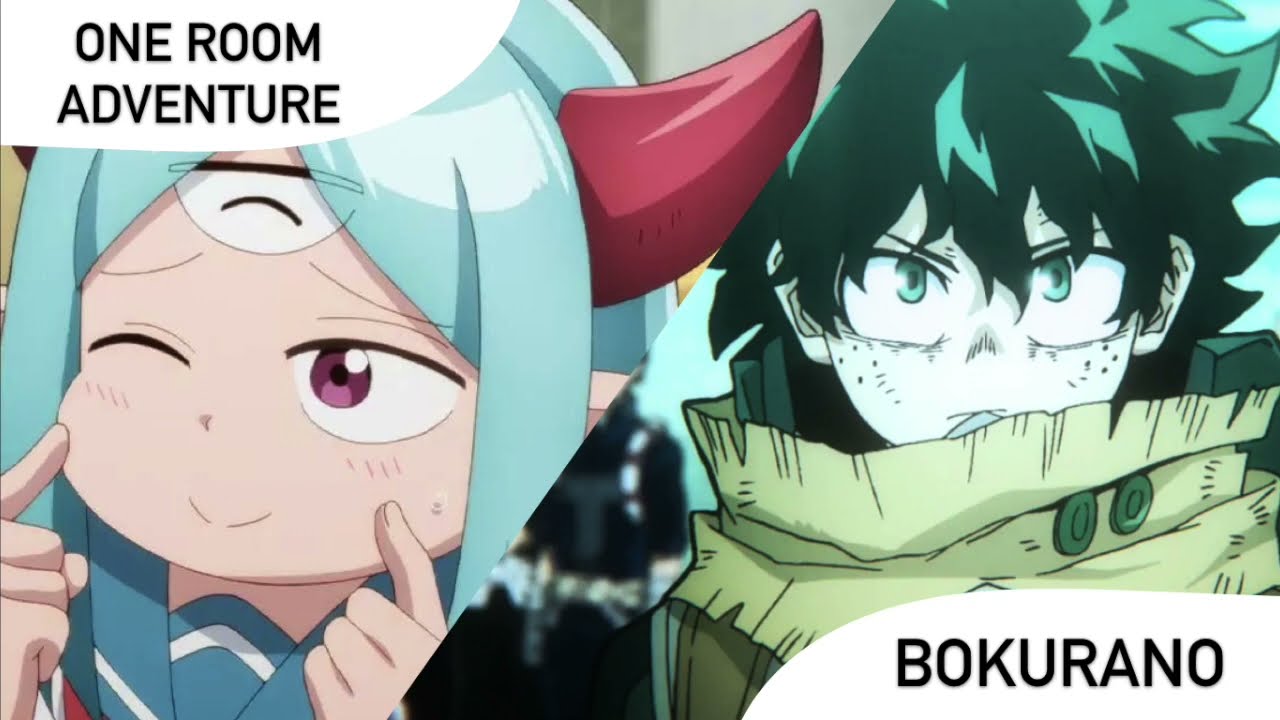 One Room Adventure x Bokurano (Level 1 Demon Lord and One Room Hero x My Hero Academia)