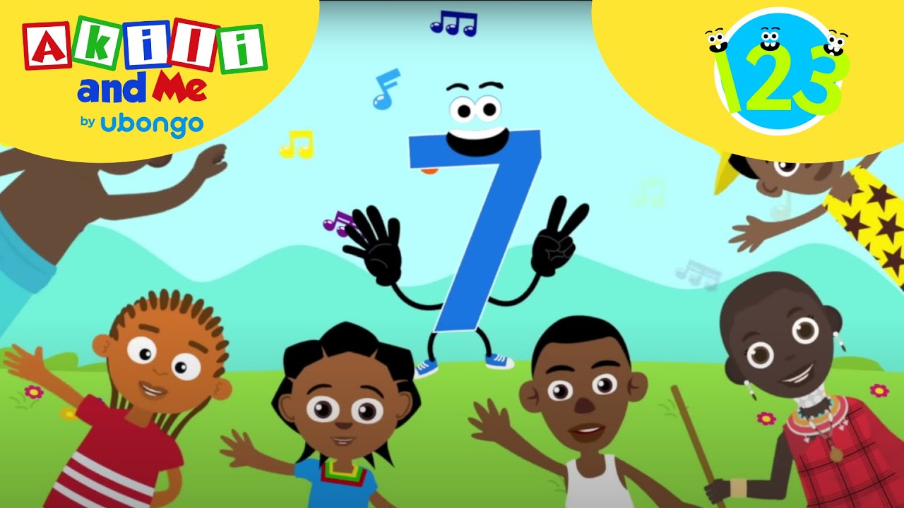 Count to NUMBER 7! Counting for kids | Numbers with Akili and Me | Learning videos for toddlers