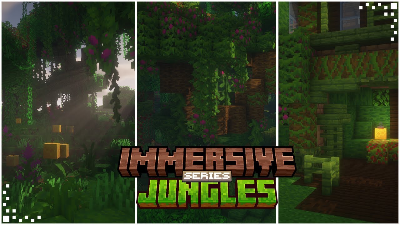 Immersive Jungles (Minecraft Mod Showcase) | New Trees, Blocks & Jungle Revamp | Fabric 1.19