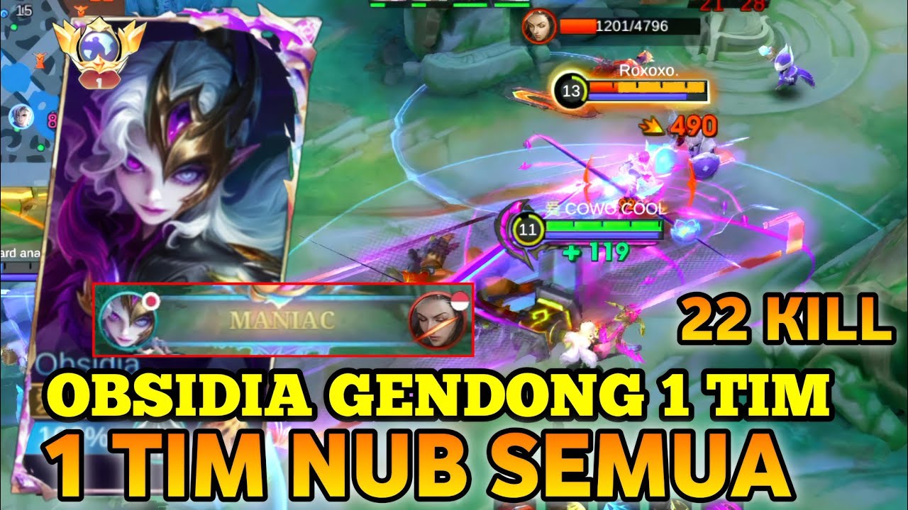 OBSIDIA GENDONG 1 TIM BIKIN BERAT PUNGGUNG | 1 TIM NUB SEMUA - MLBB