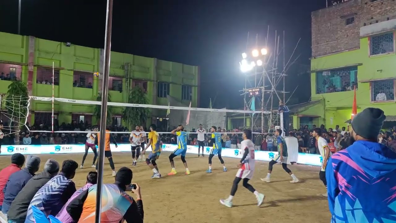 Big volleyball tournament eastern railway V/S police AC full action #