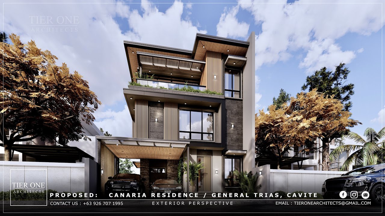 Canaria Residence - 170 SQM House - 125 SQM Lot - Tier One Architects