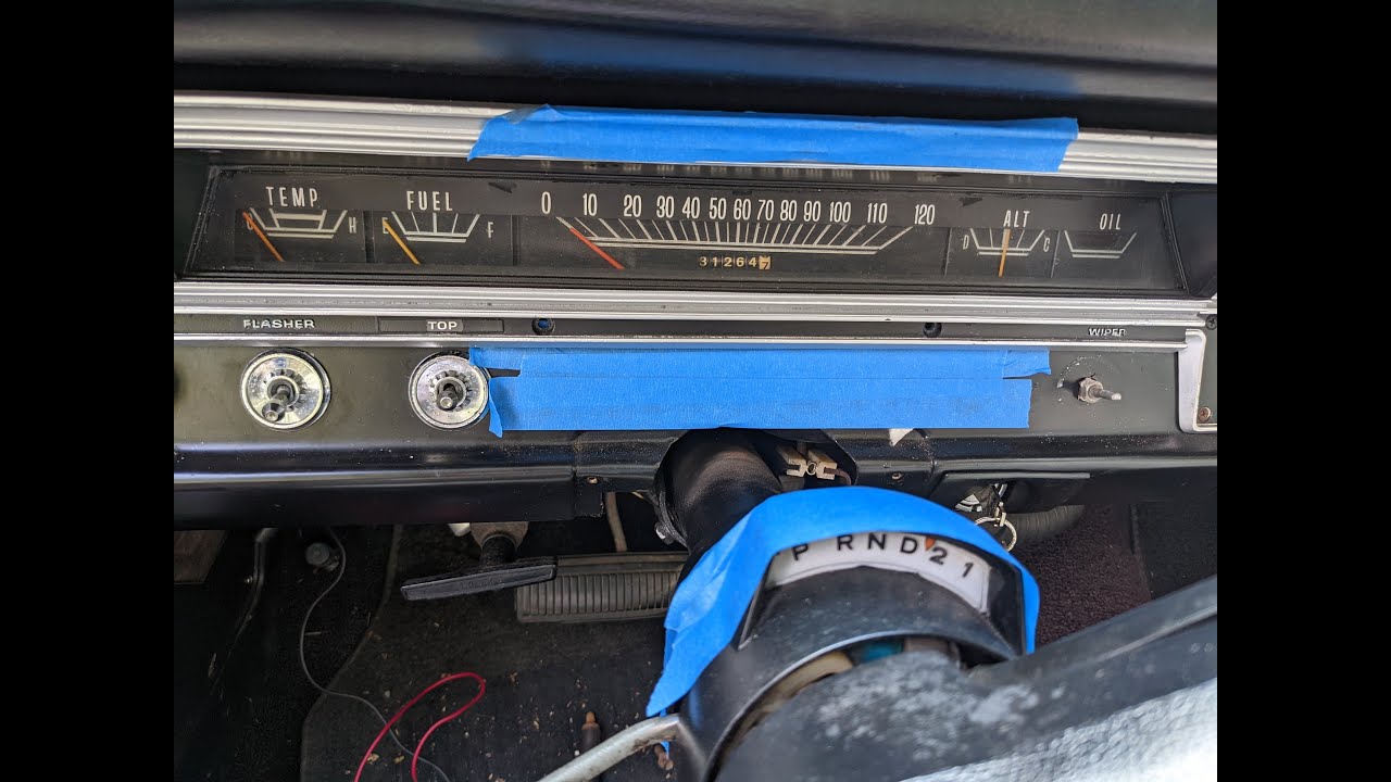 1969 Dodge Dart Instrument Cluster Removal