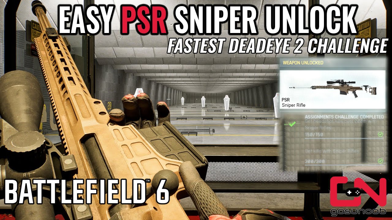 Fast PSR unlock - the Best Sniper in Battlefield 6  - EASY Deadeye Challenge