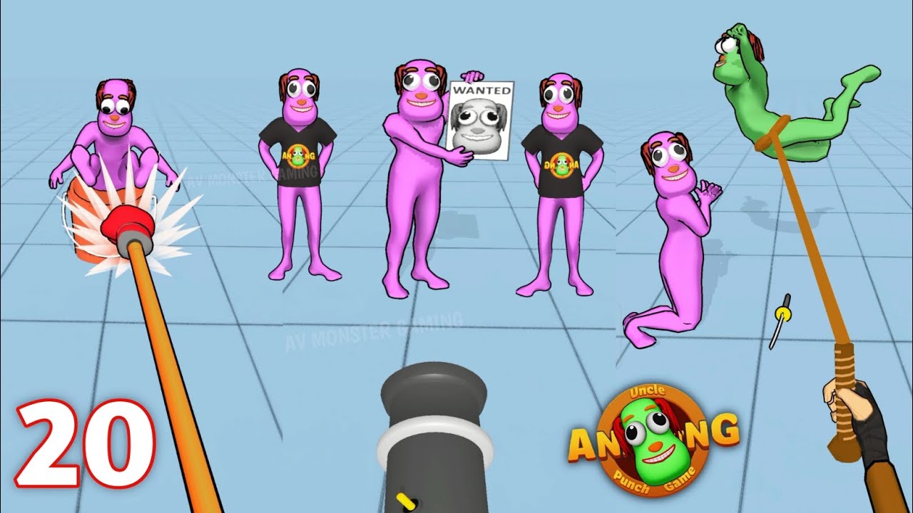 Annoying Uncle Punch Game - GameplayWalkthrough Part 20 All Levels (Android)