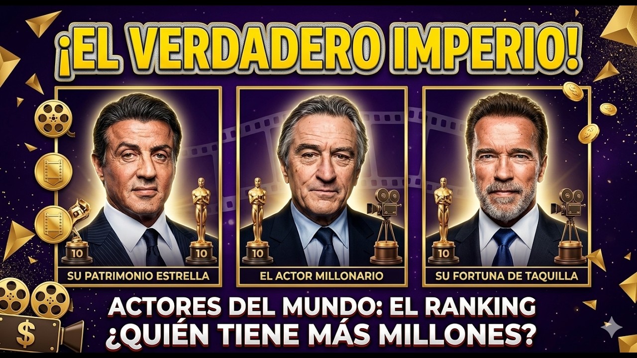 10 ACTORES más RICOS del MUNDO en 2024 - los ACTORES mejores PAGADOS de Hollywood