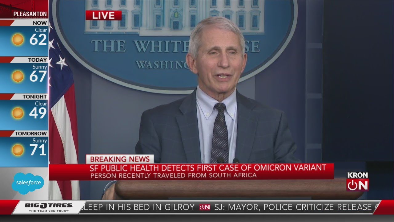 1st case of omicron COVID variant found in San Francisco