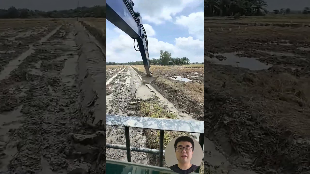 Trenching Operation In The Field #Farming #Machinery #Efficiency